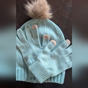 Cute Hat, Mittens And Scarf